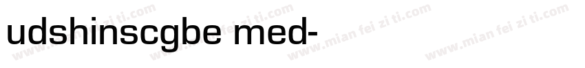 udshinscgbe med字体转换